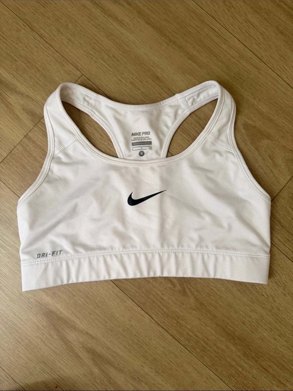 Nike Pro Women's White Dri-FIT Sports Bra